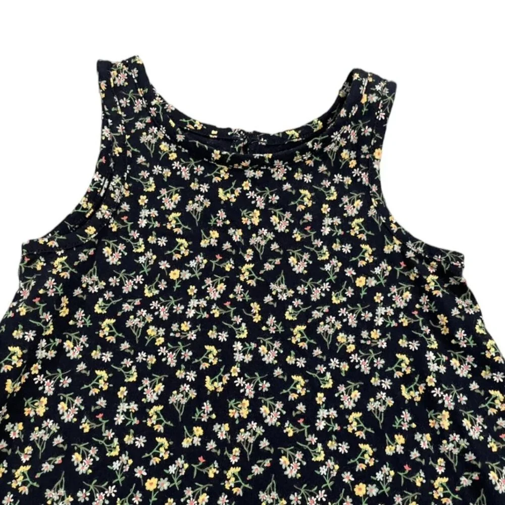 Baby Gap 4Y Navy Floral Trapeze Dress